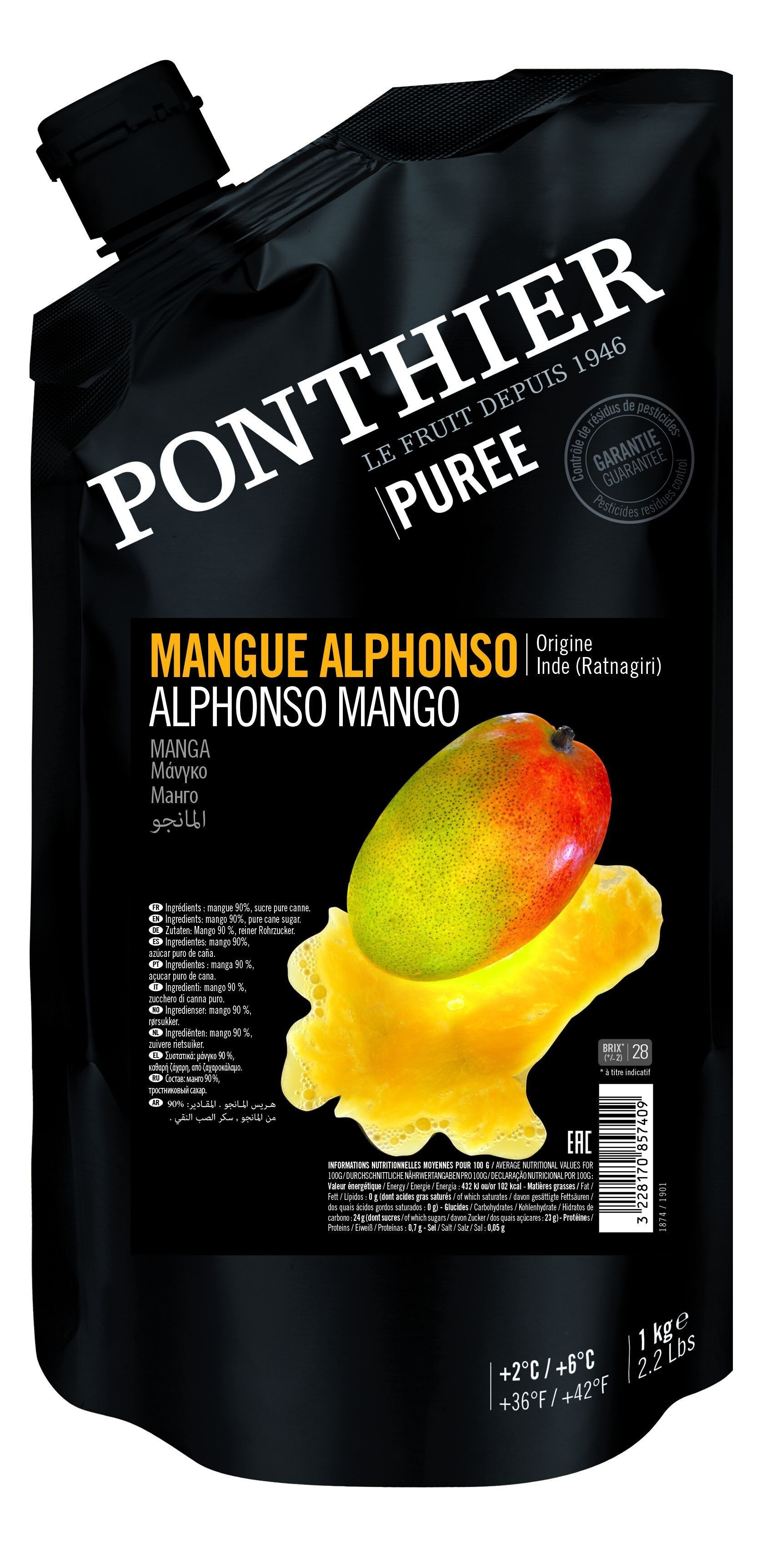 Mangó püré 1 kg PONTHIER