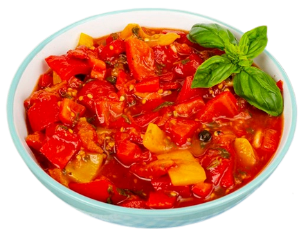 Lecsó PRÉMIUM ömlesztett paprika szelet + paradicsom kocka 10 kg mirelit