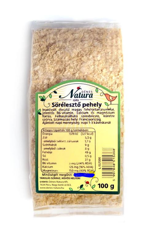 SörÉlesztőpehely 100 g NATURA