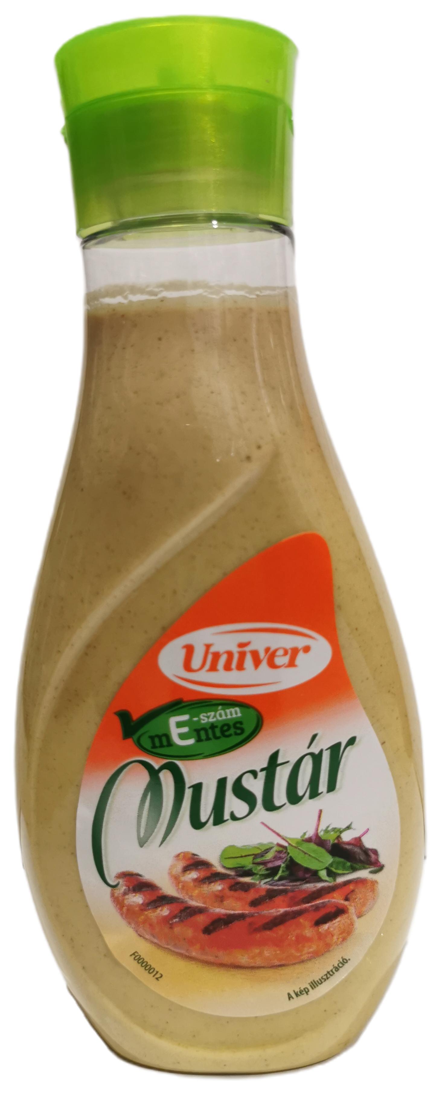 Mustár flakonos (E-mentes) 440 g UNIVER