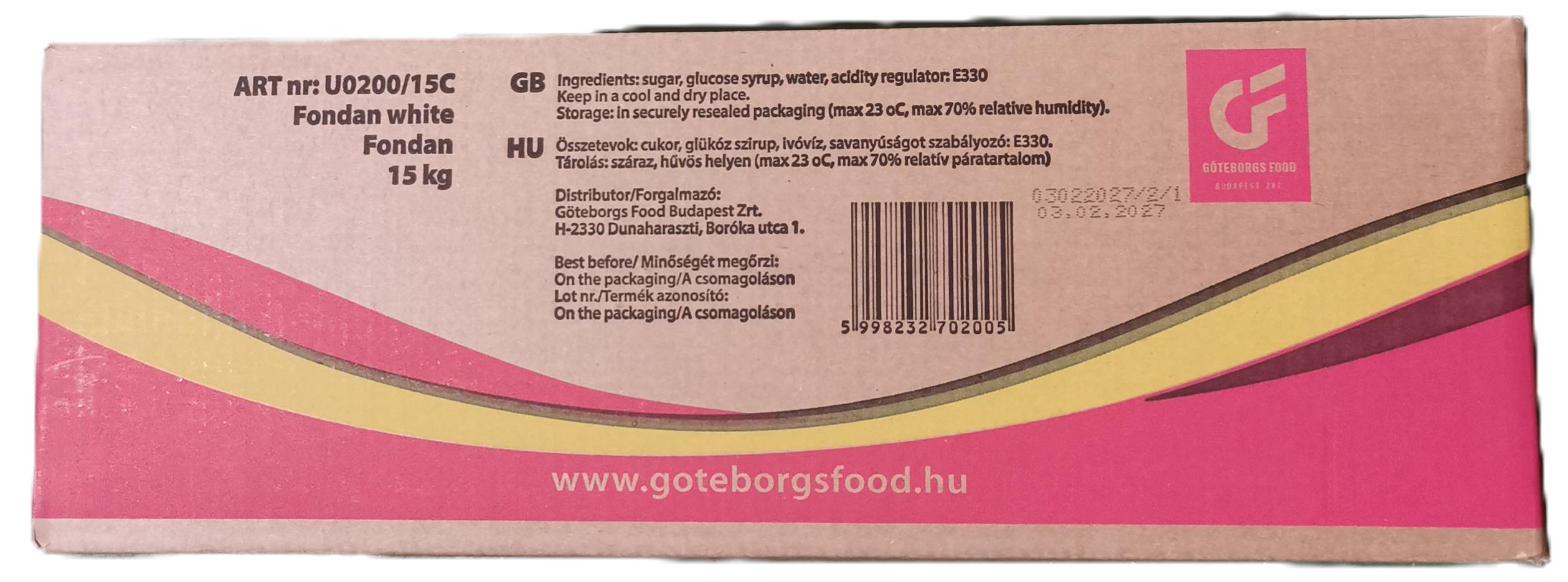 Fondan 15 kg GÖTEBORGS