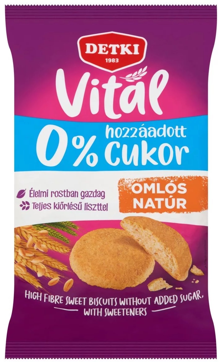 ÉDES cukormentes omlós keksz 180 g (21 db/#) DETKI