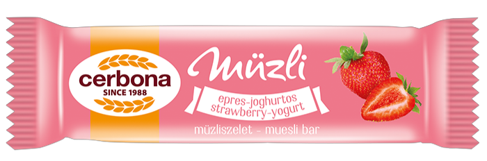 Cerbona müzli szelet epres-joghurtos 20 g