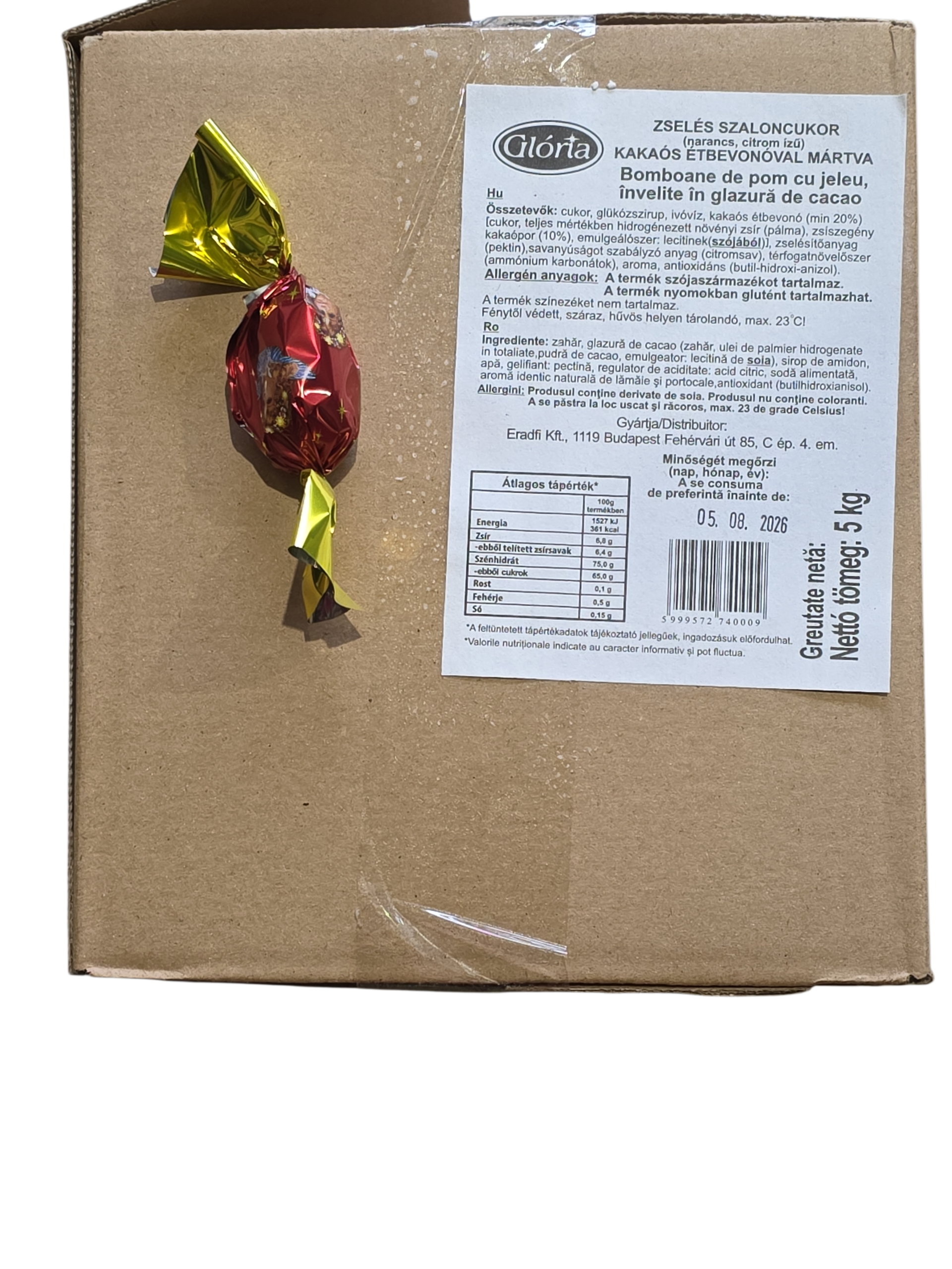 Szaloncukor zselés 5 kg