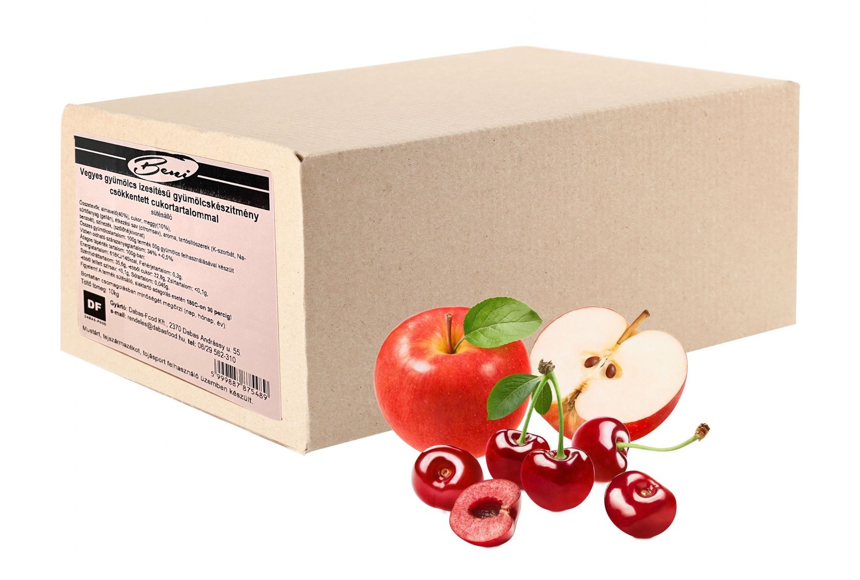 Beni vegyes ízesítésű gyümölcskészítmény csökkentett cukortartalommal sütésálló vödrös 12 kg