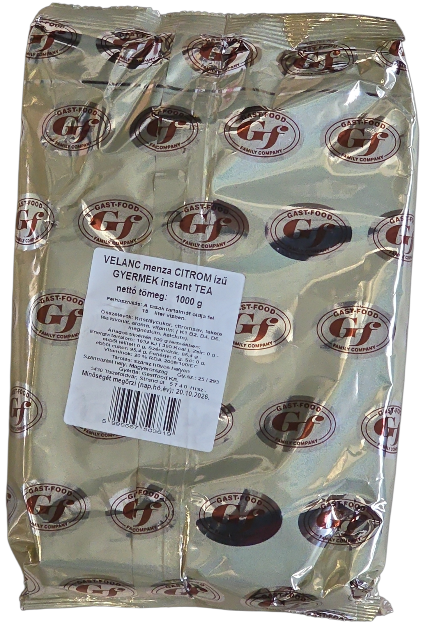Gast-Food instant tea citrom ízű gyerek 1.000 g