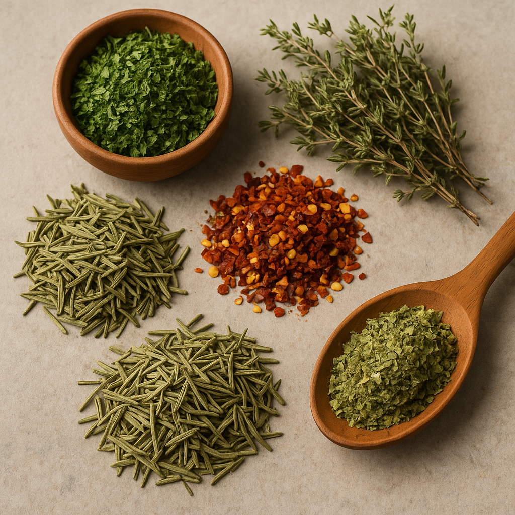 Szárított fűszerek