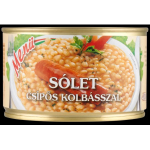 Sólet csípős kolbászos tépőzáras 400 g MENÜ