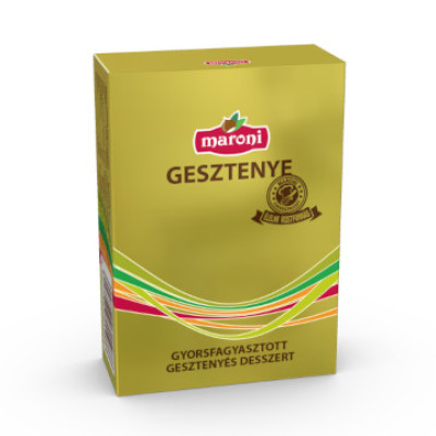 Gesztenyés desszert ízesített 52% 200 g MARONI mirelit Gesztenyés desszert ízesített 52% 200 g MARONI mirelit