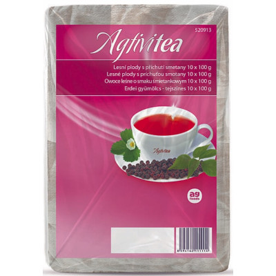 Gyümölcsös tea erdei gyümölcsös-tejszínes 10 X 100 g AGTIVITEA