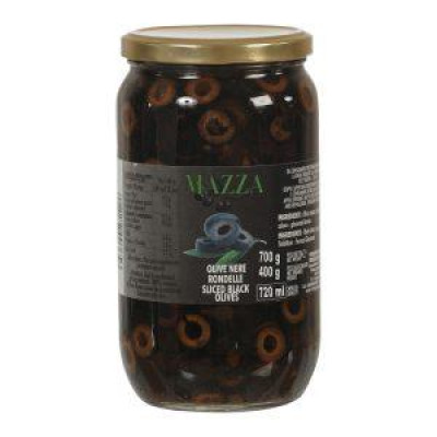 Olívabogyó fekete szeletelt 700/400 g MAZZA Olívabogyó fekete szeletelt 700/400 g MAZZA