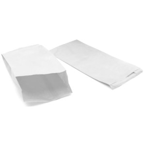 Papírtasak fehér 2 kg  (14+7 x 32 cm) 1000 db-os