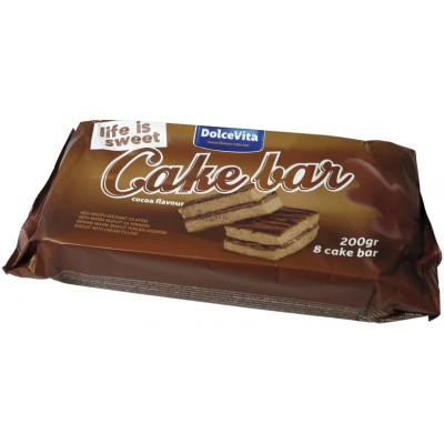 Piskóta töltött kakaós 25 g (8 db/#) DOLCE VITA Piskóta töltött kakaós 25 g (8 db/#) DOLCE VITA