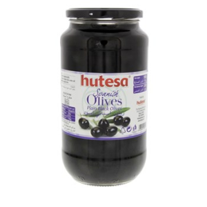 Olívabogyó fekete magozott 900 ml HUTESA