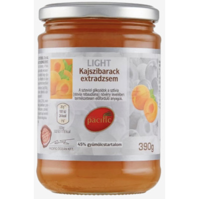 Pacific light kajszibarack extra dzsem 390 g  (8 db/#)
