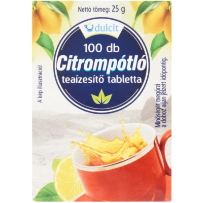 Dulcit Citrompótló tabletta 100 szemes 25 g Dulcit Citrompótló tabletta 100 szemes 25 g