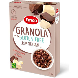 Emco Müzli gluténmentes csokis kétféle 340 g (14 db/#)