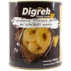 Digrek Ananász körszeletelt 3.050 g /1.790 g