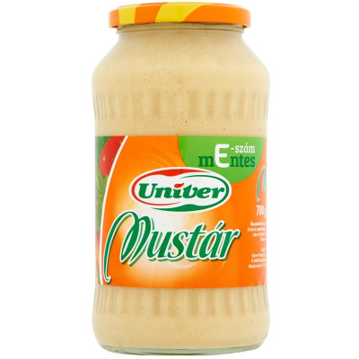 Univer mustár üveges (E-mentes) 700 g Univer mustár üveges (E-mentes) 700 g