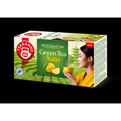 Teekanne zöld tea filteres yuzu ízesítésű 35 g