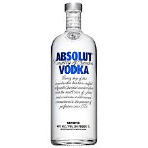 V Absolut Blue Vodka 40% 1 l
