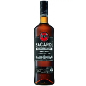 R Bacardi Black Rum 37,5% 0.7L DRS