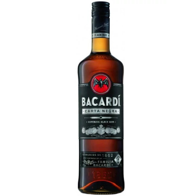 R Bacardi Black Rum 37,5% 0.7L DRS R Bacardi Black Rum 37,5% 0.7L DRS