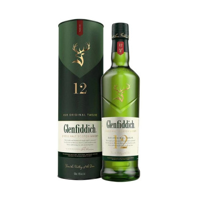 W Glenfiddich Whisky 12y S.M.S 0.7L 40% W Glenfiddich Whisky 12y S.M.S 0.7L 40%