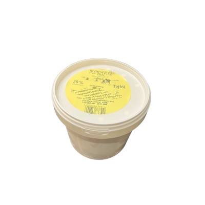 Tejföl 20% vödrös 800 g Holnemvolt Farm