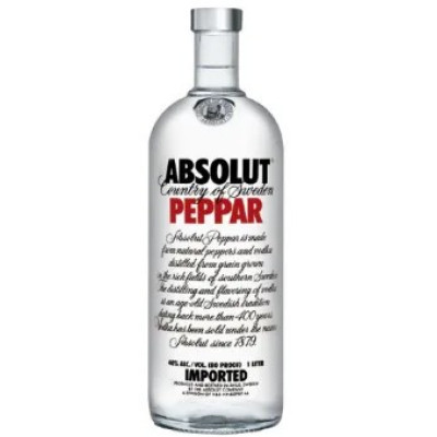 V Absolut Vodka Peppar 1L 40%