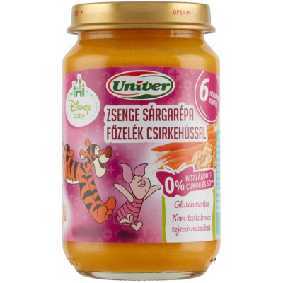 Bébiétel sárgarépa főzelék csirke hússal 163 g UNIVER Bébiétel sárgarépa főzelék csirke hússal 163 g UNIVER