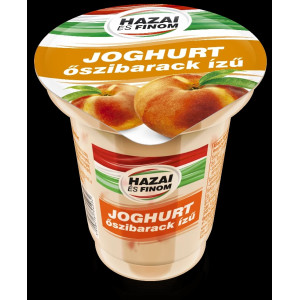 Joghurt őszibarack 125 g HAZAI ÉS FINOM