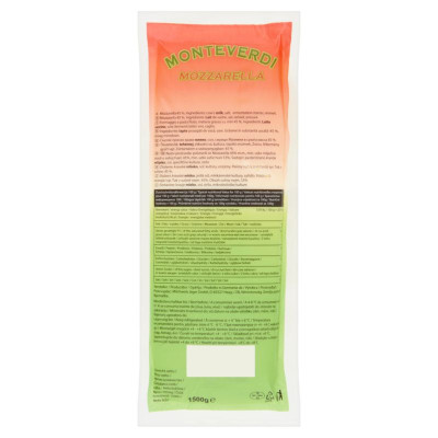 Pizza Mozzarella állati 1,5 kg MONTEVERDI Pizza Mozzarella állati 1,5 kg MONTEVERDI