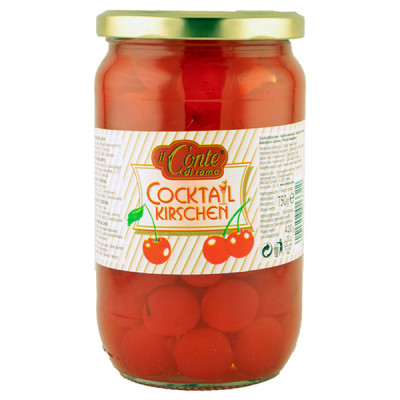 Koktélcseresznye piros 750 g IL CONTE