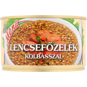 Lencsefőzelék kolbásszal 400 g MENÜ