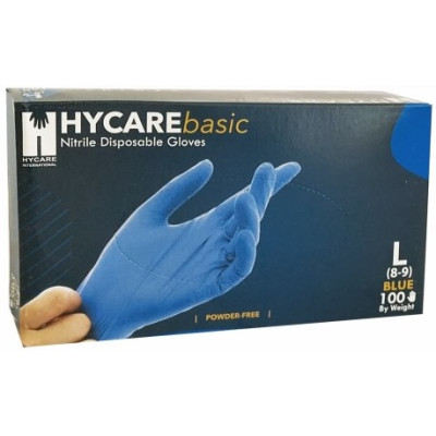 Gumikesztyű Nitriles kék L 50 pár (100 db/#)