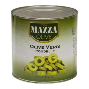 Olívabogyó zöld magozott 2.650 ml /1.200 g MAZZA