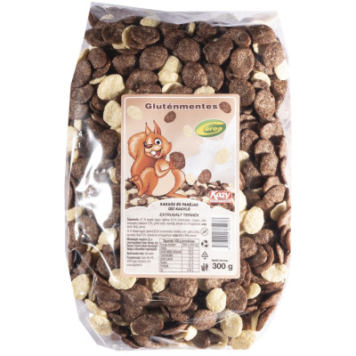 Reggelizőpehely kakaós és fahéjas kagyló gluténmentes 300 g (12 db/#) CEREA