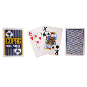 COPAG PKJ kék, 2 nagy indexes 100% plasztik póker
