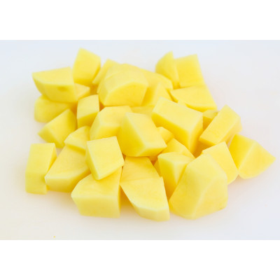 Tisztított burgonya kocka /kg KÉZI FR