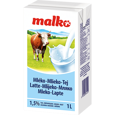 UHT Tej 1,5% 1 l (12 db/#) MADETA /MALKO/PURE