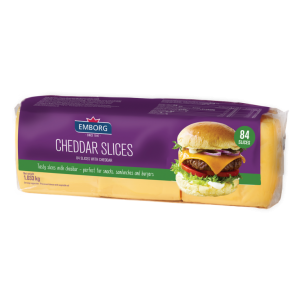 Sajt Cheddar szeletelt egalizált 1,033 kg EMBORG/MKV