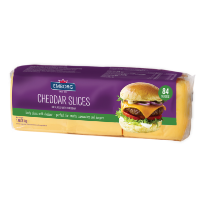 Sajt Cheddar szeletelt egalizált 1,033 kg EMBORG/MKV Sajt Cheddar szeletelt egalizált 1,033 kg EMBORG/MKV