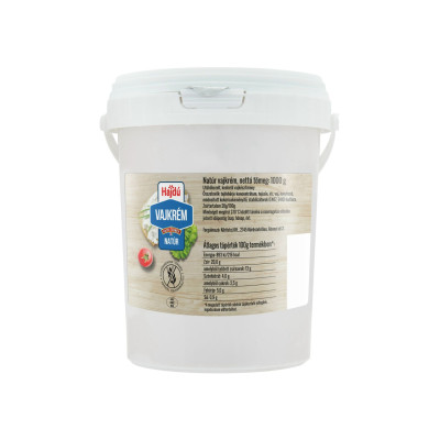Vajkrém natúr 1 kg HAJDÚ Vajkrém natúr 1 kg HAJDÚ