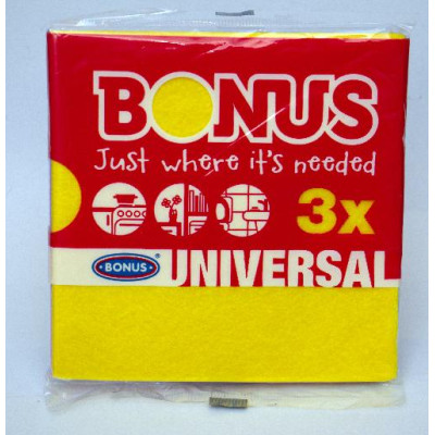 Törlőkendő 3 db-os általános BONUS