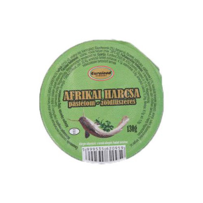 Harcsapástétom zöld fűszeres 50 g (24 db/#) EUROFOOD