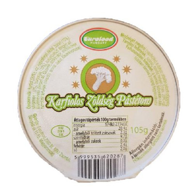 Karfiolos zöldségpástétom 105 g (24 db/#) EUROFOOD