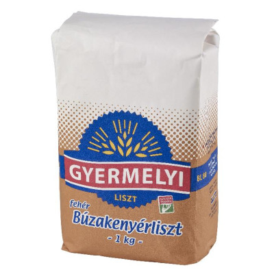 Kenyérliszt BL-80 fehér 1 kg GYERMELYI Kenyérliszt BL-80 fehér 1 kg GYERMELYI