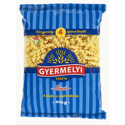 Fusilli (orsó) 4 tojásos 500 g GYERMELYI