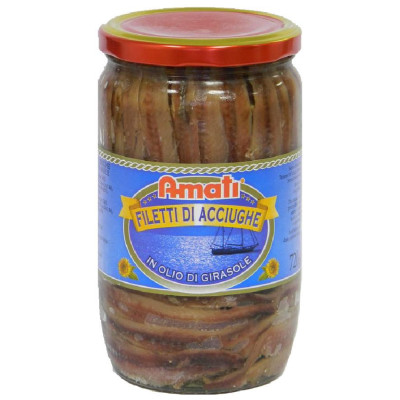 Szardellafilé olajban 720 g Amati/Di Dio